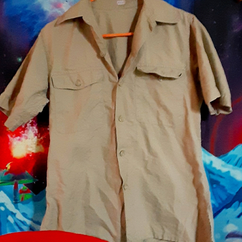 Khaki Safari shirt size medium large